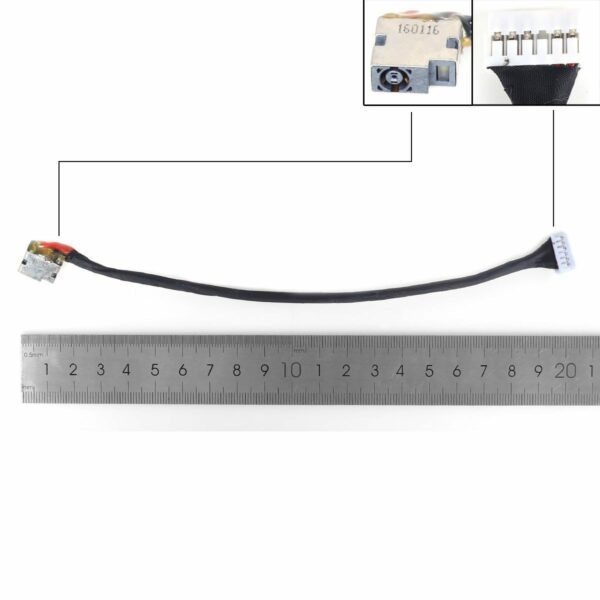 NOVO CONECTOR DC 200W/CABO DE ALIMENTAÇÃO DC PARA HP 4PRO 15-EC 16-A 16-A0032DX 16-A0030NR L72704-001