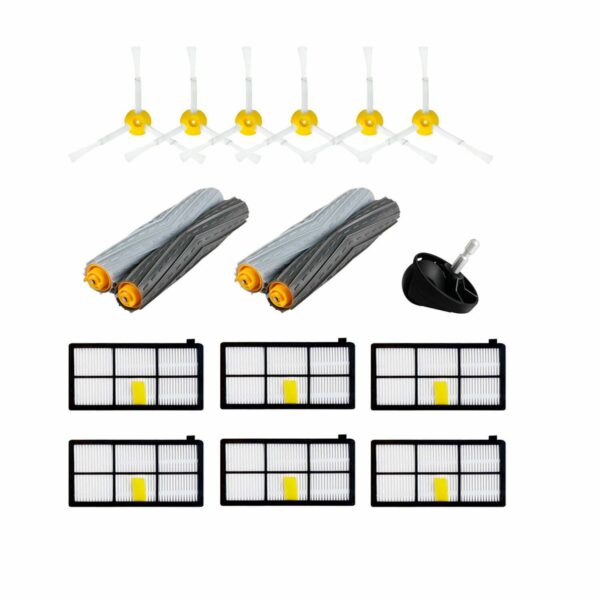 Kit de Reposição para Aspirador Robô iRobot Roomba - Rolinhos, Filtros, Escovas e Rodas