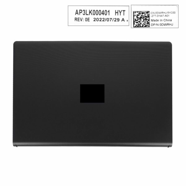 Tampa Traseira LCD Preta para Portátil Dell Vostro 3510 3511 3515 3520 3525 - Peça de Reposição