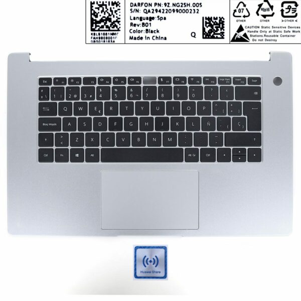 TECLADO PARA PORTÁTIL HUAWEI MATEBOOK D15 BOB-WAE9P W29