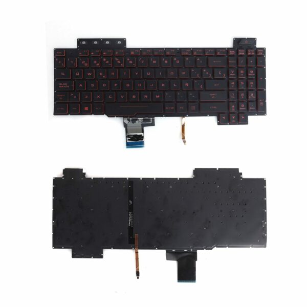 Teclado para Portátil ASUS FX505 FX504 FX705 FX80 Retroiluminado Preto