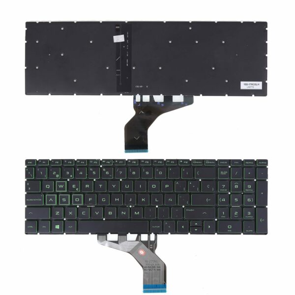 Teclado para Portátil HP Pavilion 15-DA 250 255 G7 Preto Retroiluminado - Layout Espanhol