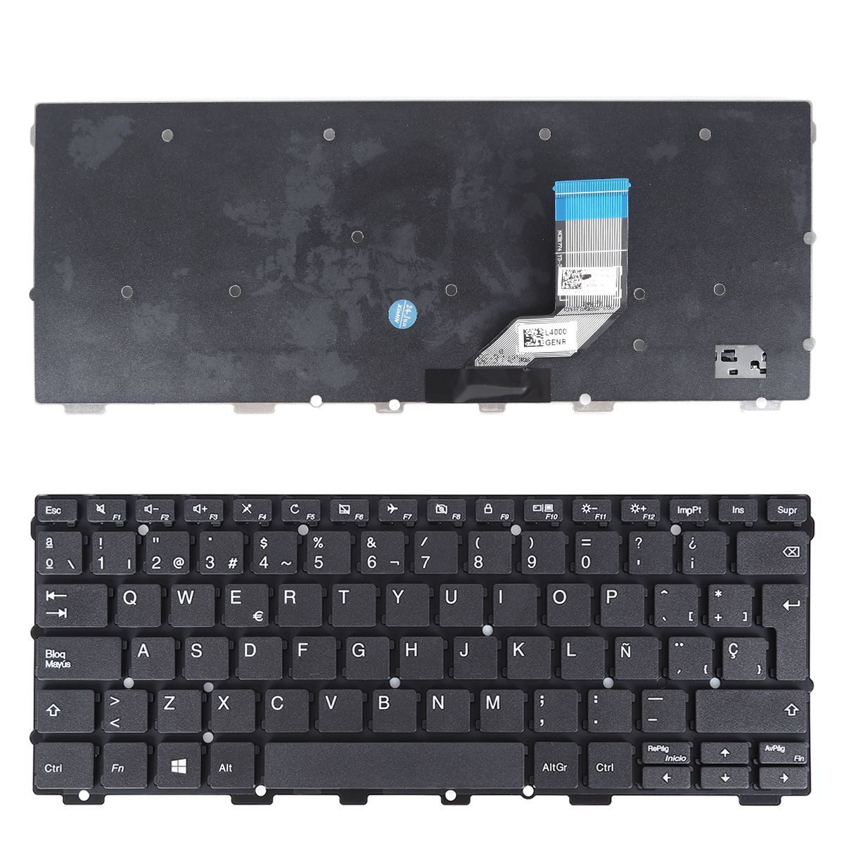 Teclado Portátil Lenovo N24 100E 300E Chromebook 100e N24 Preto Espanhol - PN: 15-0228E-WX03-001SP