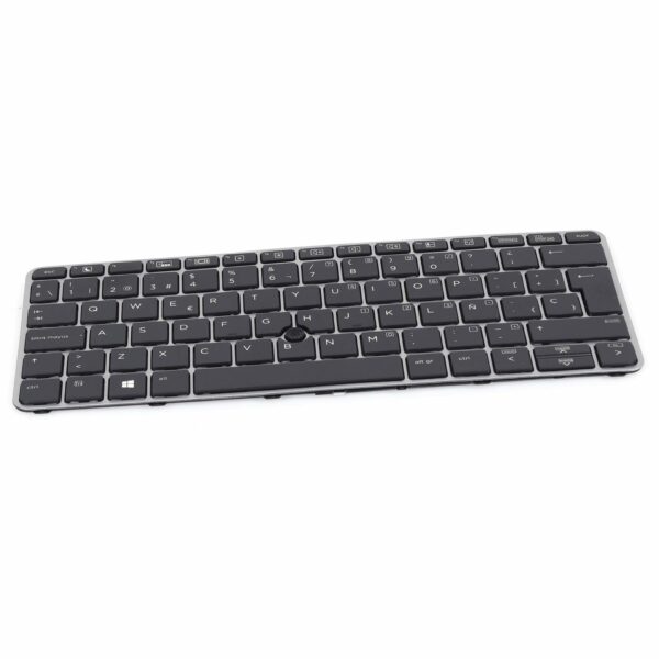 Teclado Retroiluminado Preto Espanhol para Portátil HP 820 G3 G4, 725 G3 G4, 828 G3 G4 com PointStick - PN: 12-0152D-DZ01-K19