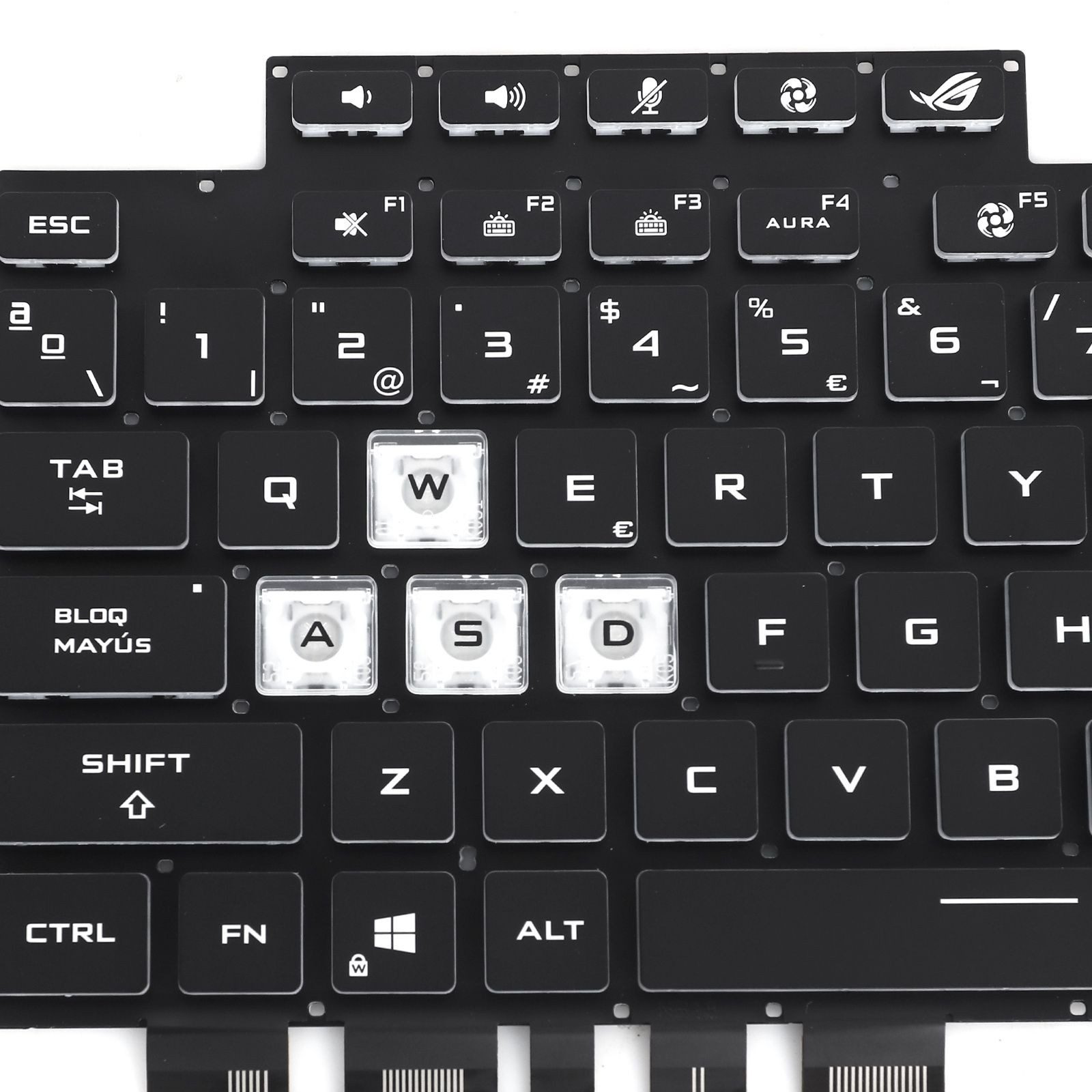 Teclado Retroiluminado Espanhol para Portátil ASUS G513 - Ref. 13-0340C-WX01-T04 - Image 4