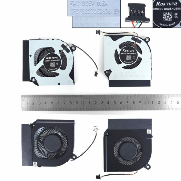 Ventoinha CPU + GPU para Portátil Acer Predator Helios PH315-52 PH317-53, Nitro AN515-55 AN517-52 N20C1 - Green Computer