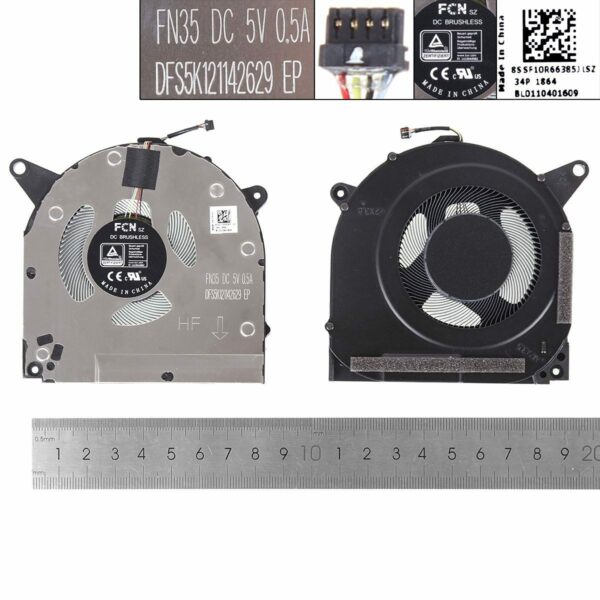 VENTOINHA CPU PARA PORTATIL LENOVO R9000X Y9000X 2021 5V