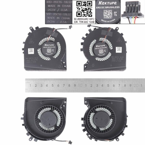 Ventoinhas para Portátil HP 15-DK TPN-C141 - Peça de Substituição Original Green Computer
