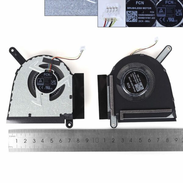 Ventoinha GPU para Portátil Asus Pro 5 FX607 FA607 - Substituição de Alta Qualidade