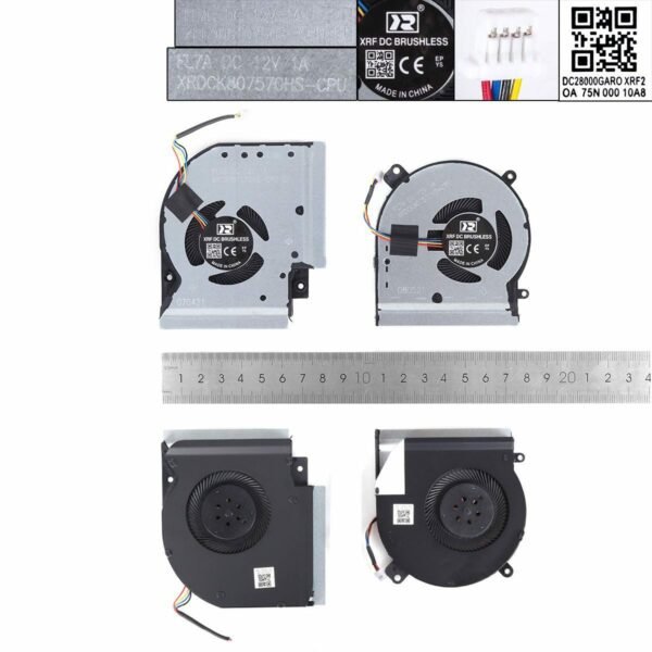 Ventoinhas para Portátil ASUS ROG Strix GL504 Series (GL504G, GL504GS, GL504GM, GL504GV)