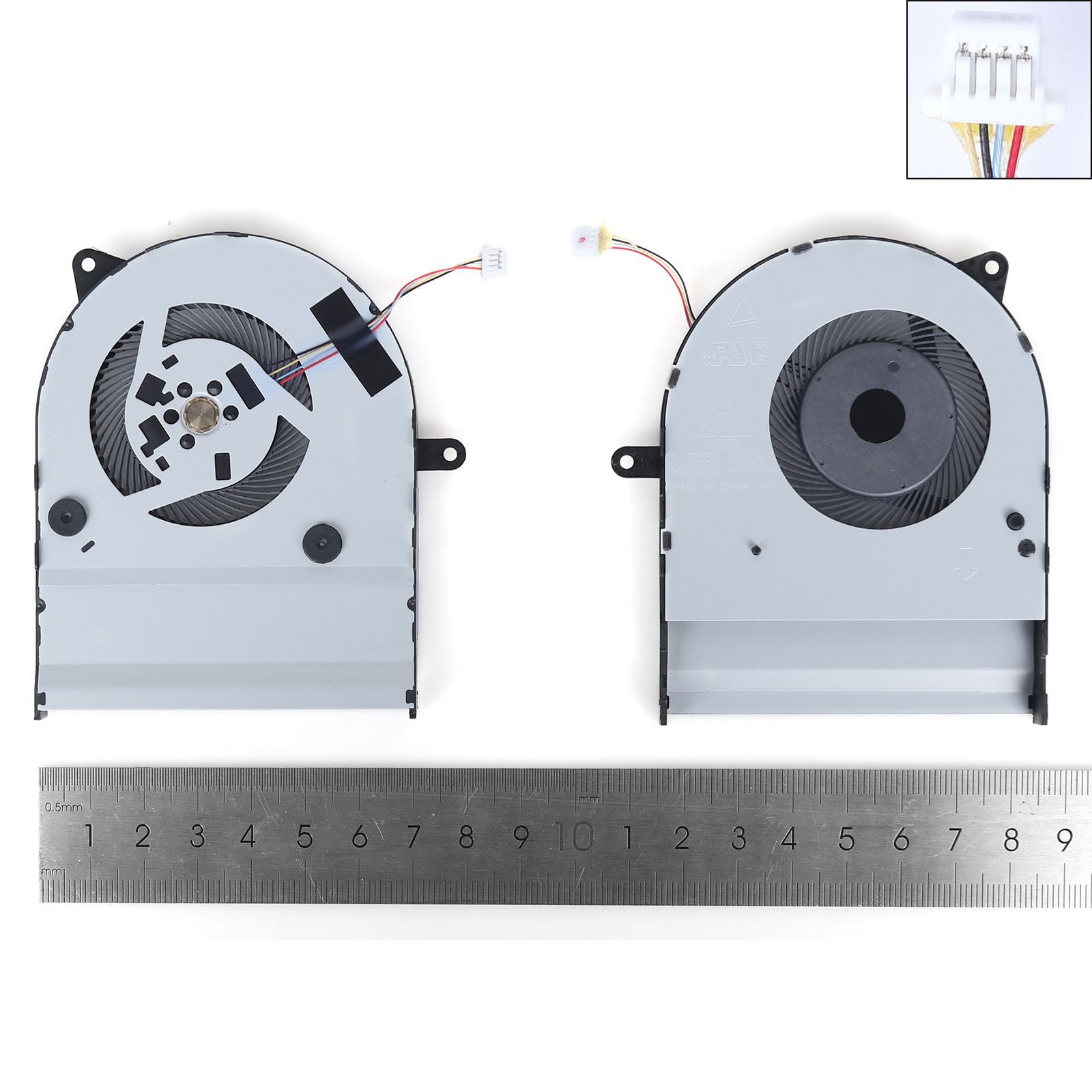 Ventoinha de Substituição para Portátil ASUS S14 S410U S4100V S4000V S4200U R421U V480Q X411UQ - Compatível NS85B01-17D18