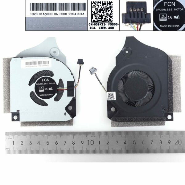 Ventoinha para Portátil Dell G7-7790, G5-5590, G5-7590 P82F - Peça de Substituição 12V