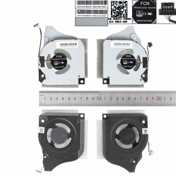 VENTOINHAS CPU + GPU PARA PORTATIL DELL G7-7790 G5-5590 7590 P82F 12V