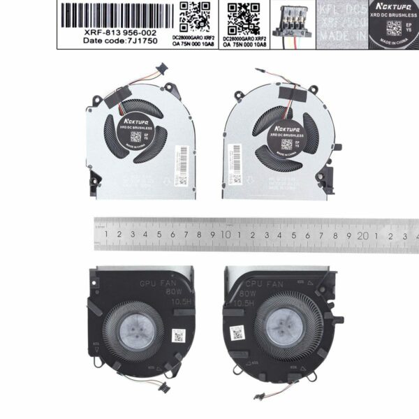 Ventoinhas para Portátil HP 16-D/E Series 80W - Compatível TPN-Q263, TPN-Q264, M75721, M75723