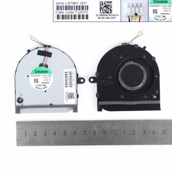 Ventoinha CPU para Portátil HP Envy 17M-CG TPN-C146 L87961-001