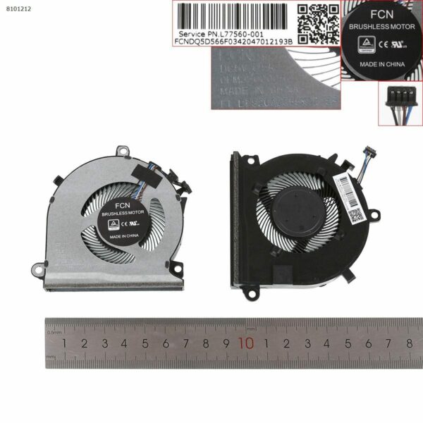 Ventoinha para Portátil HP Pavilion Gaming 15-EC 15-EC0013DX L77560-001 - Peça de Substituição