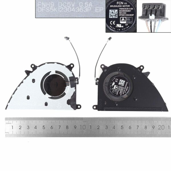 Ventoinha Original para Portátil HP ProBook 470 G8 G9 | Envy 17-CN 17-CP 17-DN