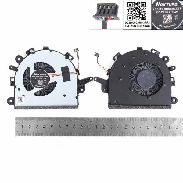 Ventoinha Cooler para Portátil Lenovo IdeaPad S145-15, V15-IIL, 340C-15 Series - Peça de Substituição