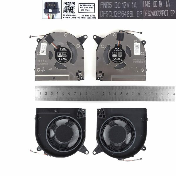 VENTOINHAS CPU + GPU PARA PORTÁTIL LENOVO R9000X S7-15IMH05 2021 12V