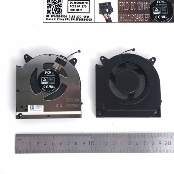 Ventoinhas CPU + GPU para Portátil Lenovo R9000X Y9000X ARH7 IAH7 82TF 2022 12V