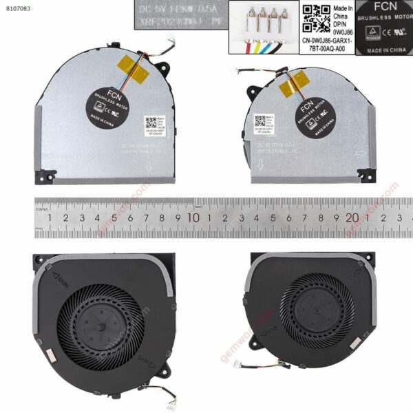 VENTOINHA CPU + GPU PARA PORTÁTIL LENOVO Y7000 Y530-15ICH-1060
