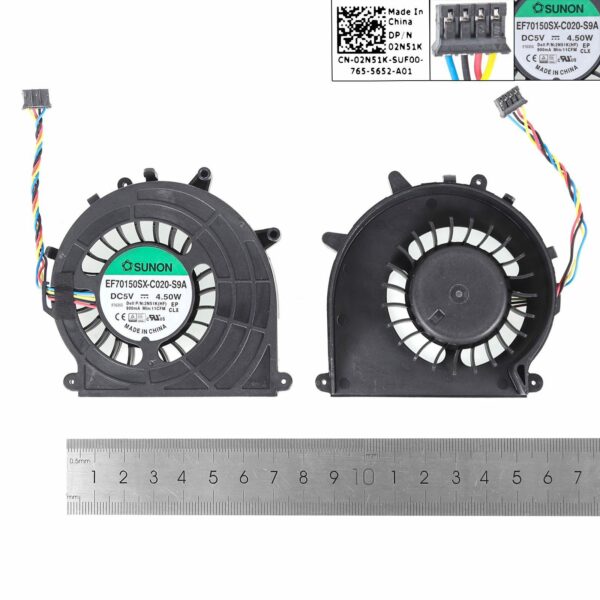 Ventoinha para Portátil Dell Optiplex 3020, 3020M, 9020, 3040 - CN-02N51K