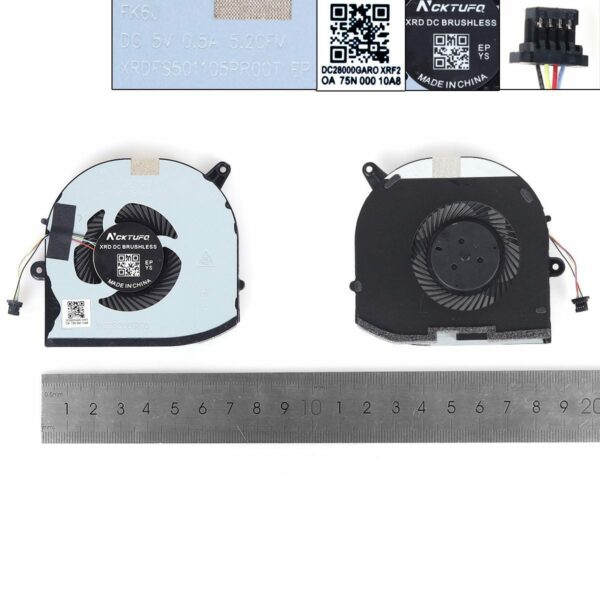 Ventoinha GPU para Portátil Dell XPS 15 Series (9570, 7590, M5530, M5540, P56F) - Peça de Substituição