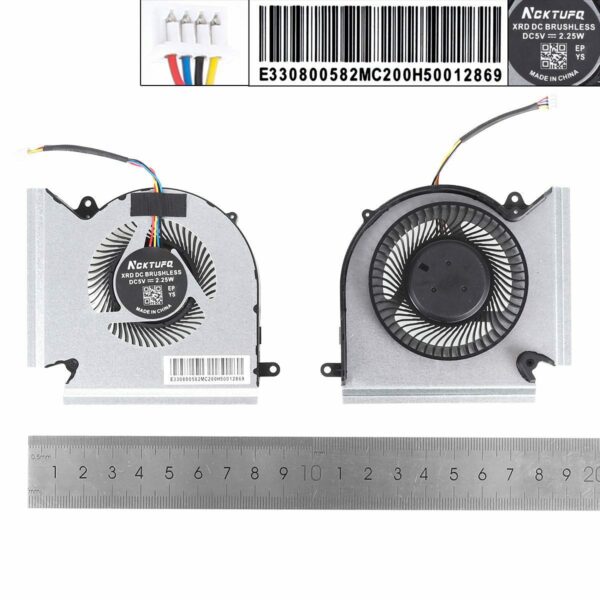 Ventoinha GPU para Portátil MSI GE66, GP66, GL66 Series - Referências N453, N454