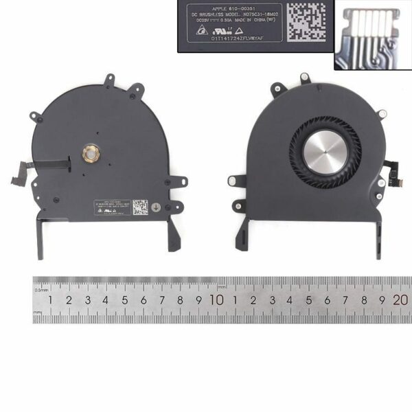 VENTOINHA GPU PRETA PARA PORTATIL APPLE MACBOOK PRO RETINA 16 A2141 610-00354-01