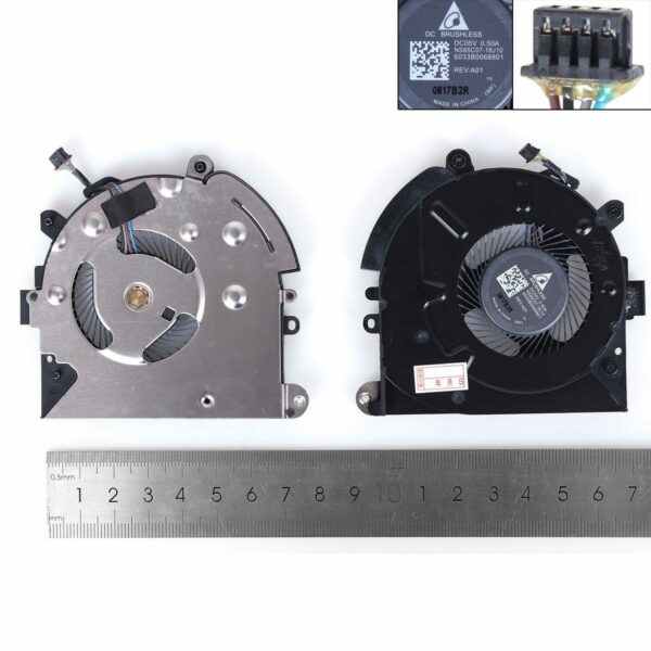 Ventoinha CPU para Portátil HP Elitebook 730, 735, 830, 835 G5 G6 Series