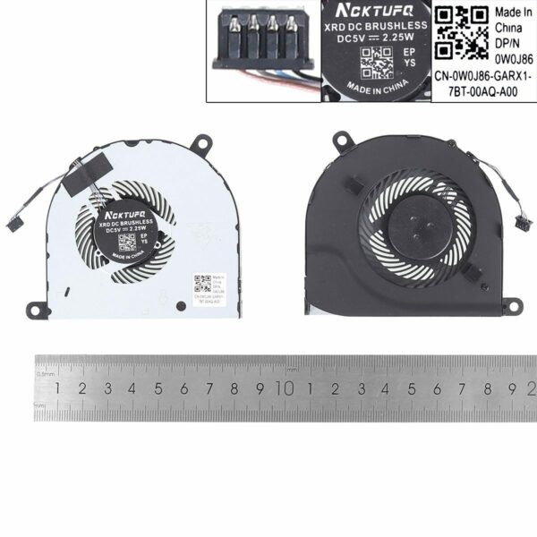 Ventoinha para Portátil Dell Latitude E5480 E5490 E5491 E5495 - PN: 0NV7FD