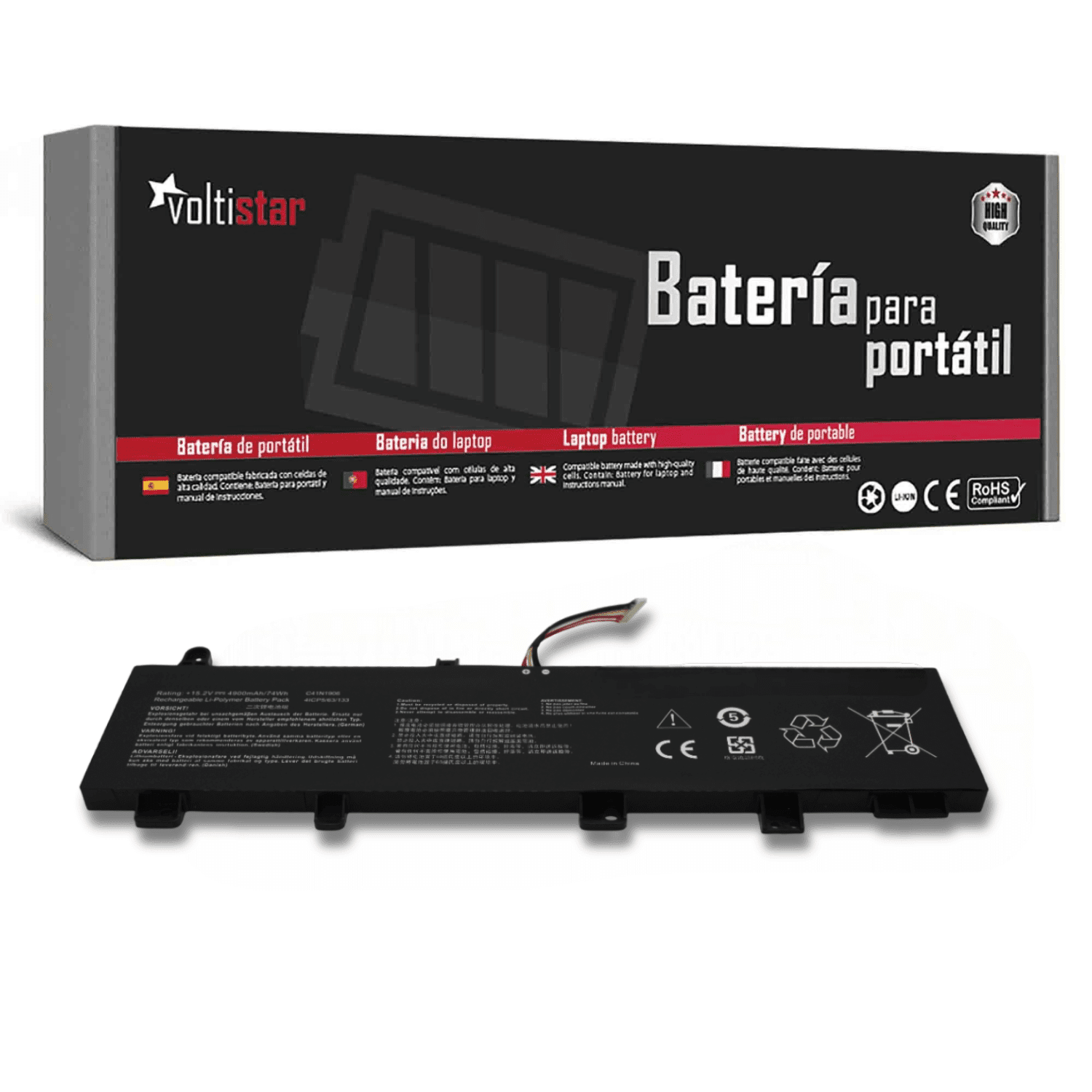 Bateria para Portátil ASUS C41N1906-1 | TUF GAMING A15 A17 F15 F17 Series | 15.2V 74Wh - Image 2