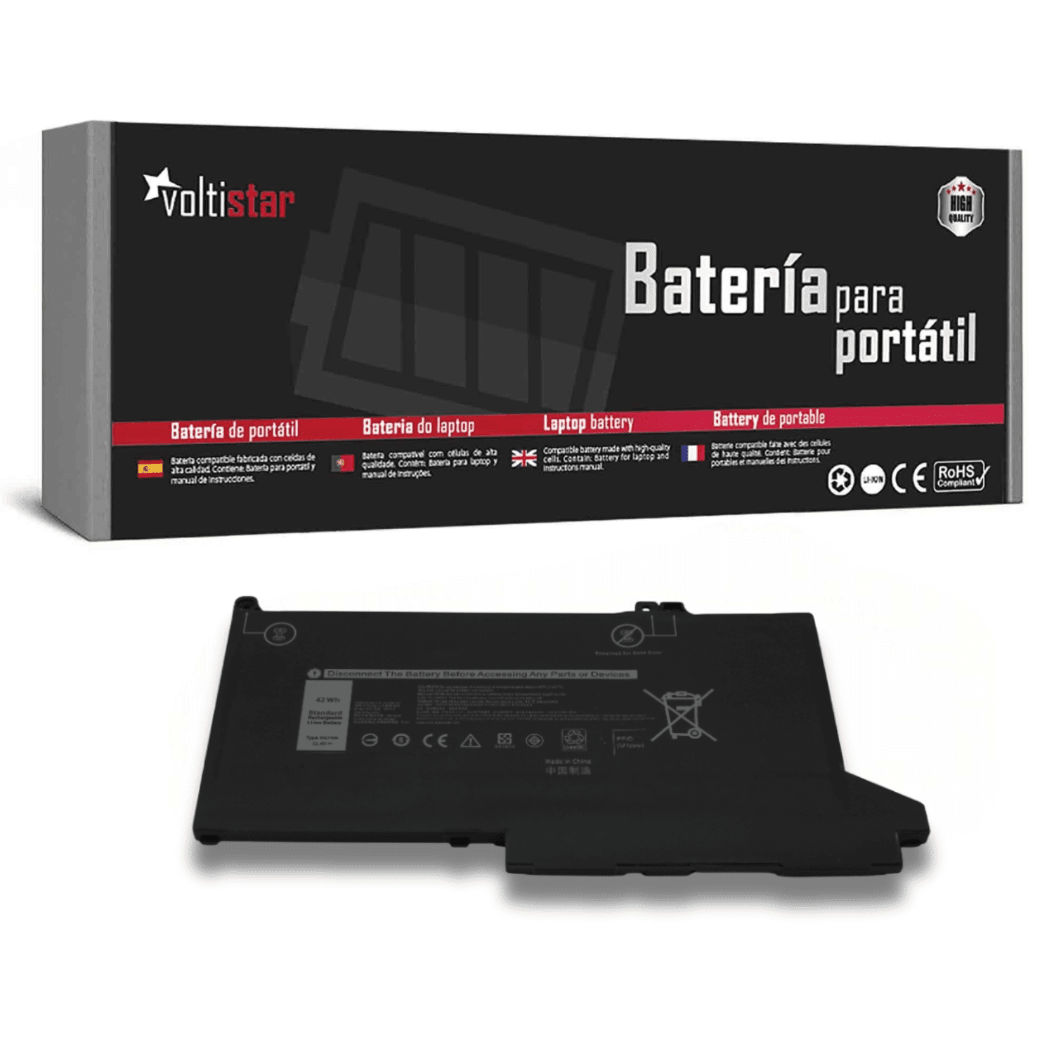 Bateria para Portátil Dell Latitude E7000 Series - Compatível com 0G74G, DJ1J0 e Outros