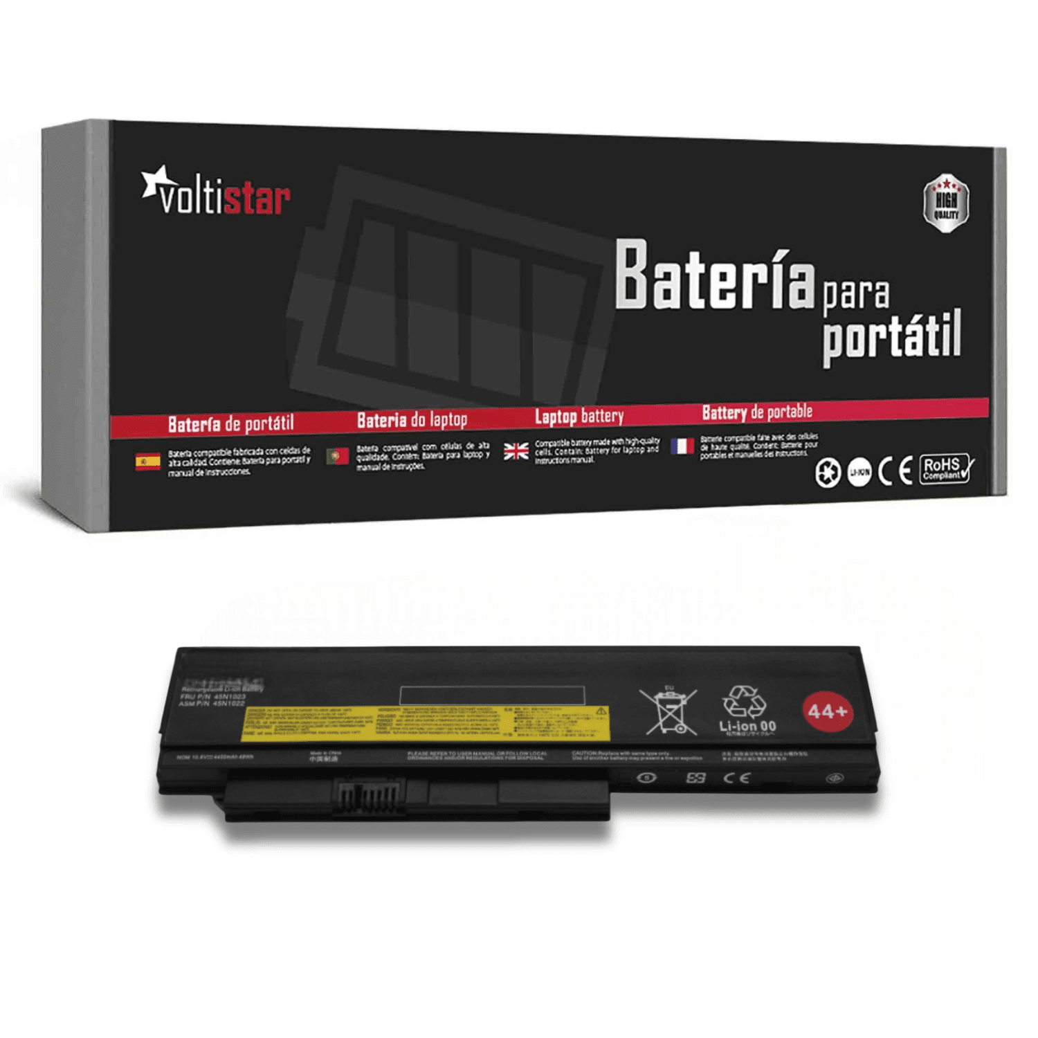 Bateria para Portátil Lenovo ThinkPad X220 X230 Series 10.8V 4400mAh 45N1024