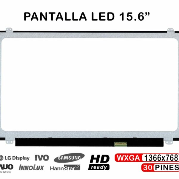 Ecrã LED Fosco 15.6" WXGA (1366x768) 30 Pinos para Portátil Lenovo V110-15ISK - Substituição Original