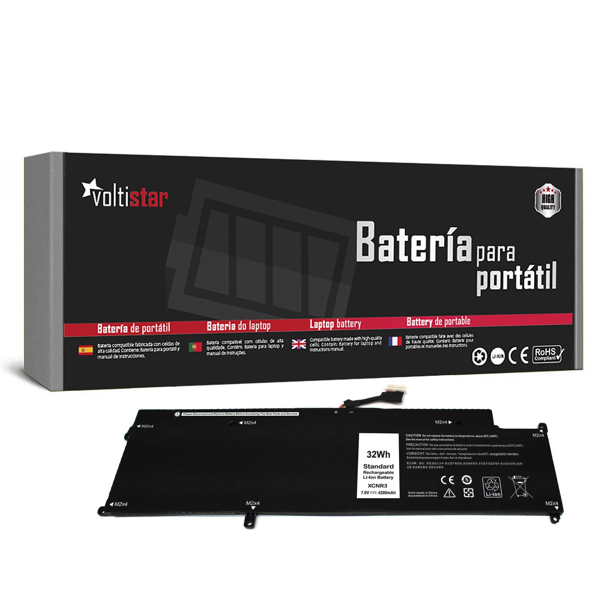 Bateria para Portátil Dell Latitude 13 7370 XCNR3 WY7CG - 32Wh 7,6V