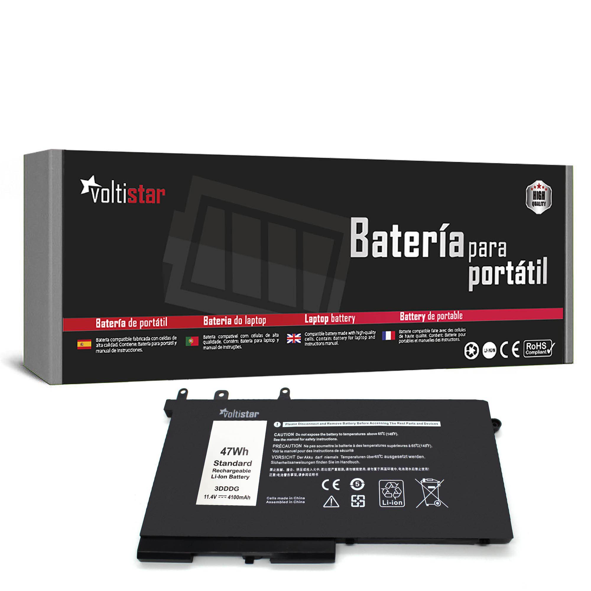 Bateria para Portátil Dell Latitude 5280, 5480, 5580 - P/N 3DDDG | Green Computer