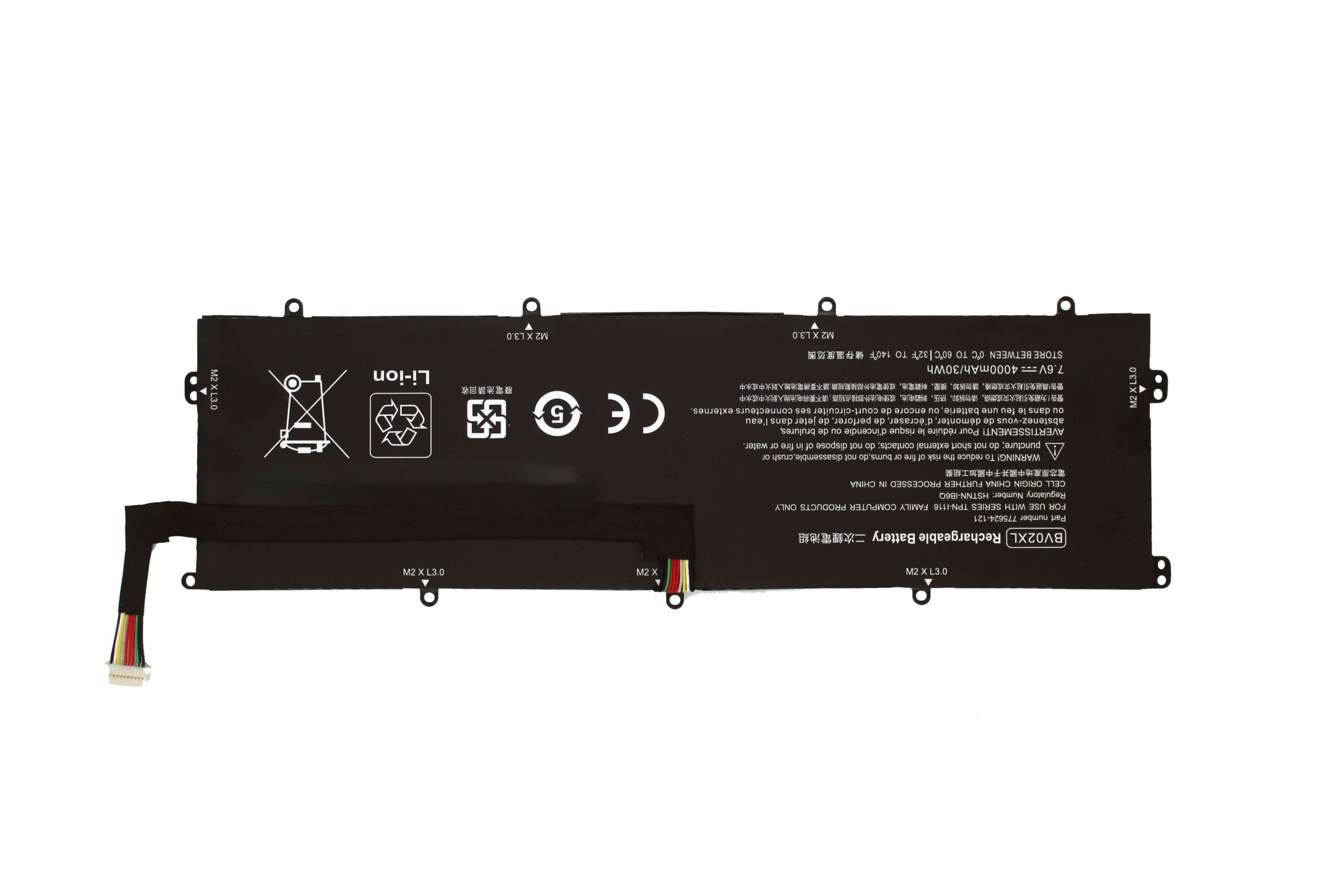 Bateria para Portátil HP Envy X2 13-J Series BV02XL - 7.6V 4000mAh - Image 2