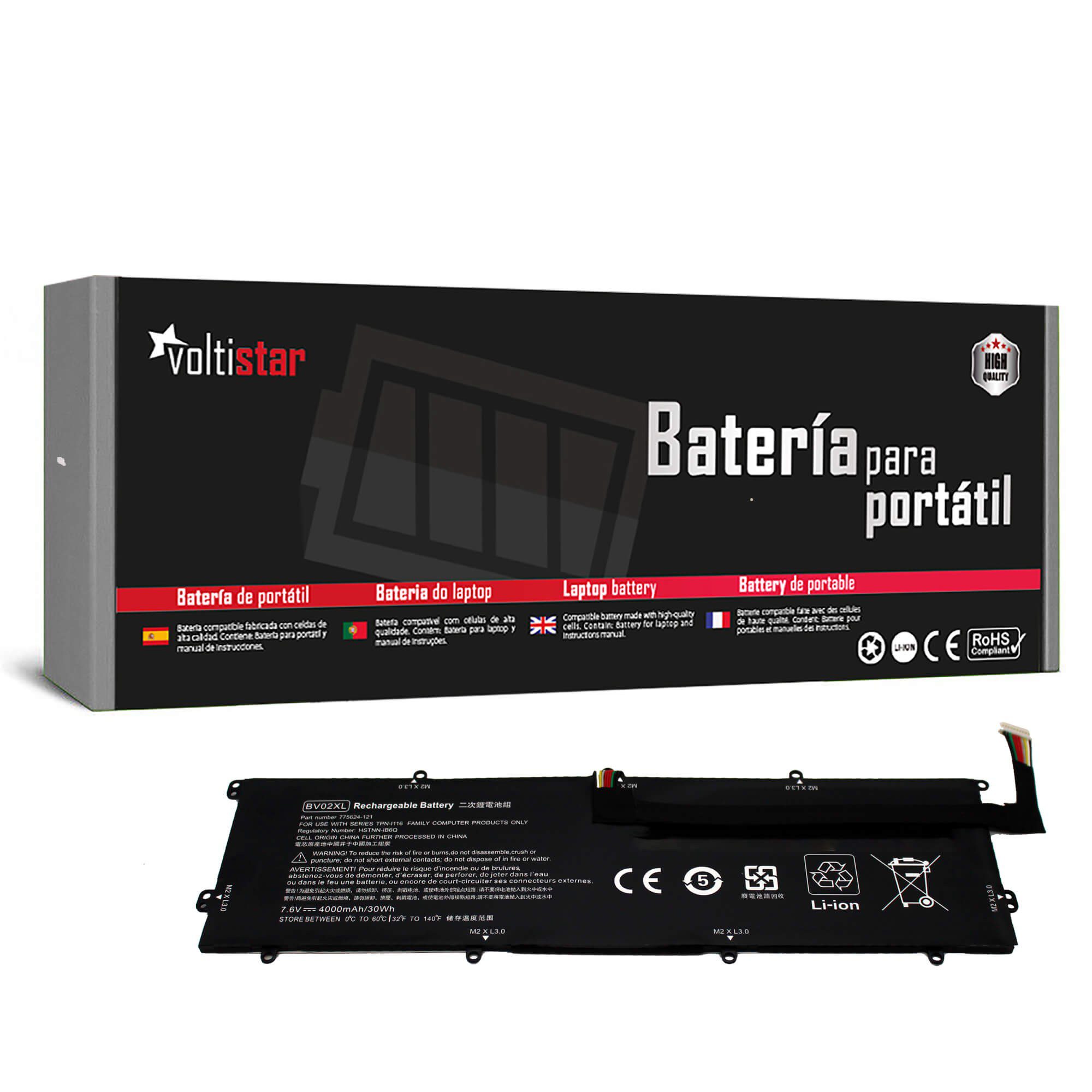 Bateria para Portátil HP Envy X2 13-J Series BV02XL - 7.6V 4000mAh