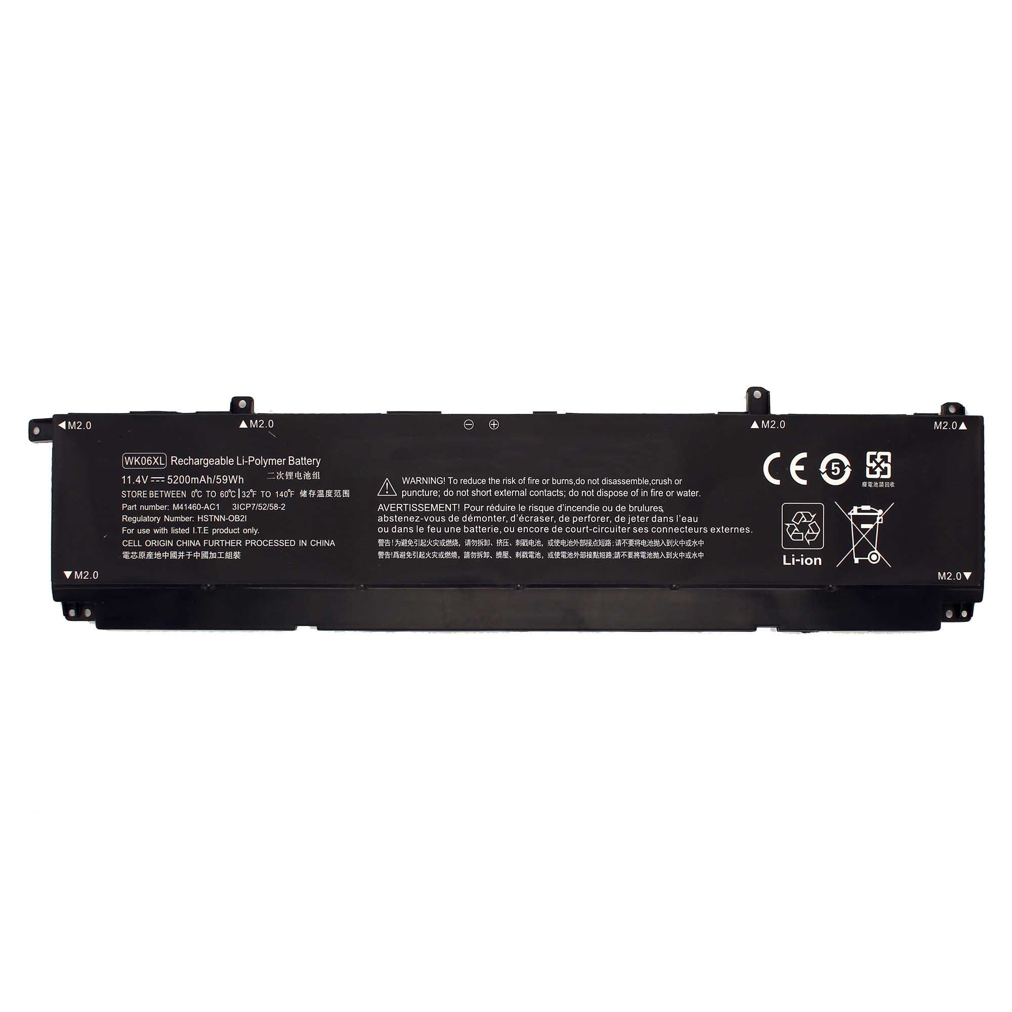 Bateria para Portátil HP Victus Gaming 16-R Series, OMEN 16-B/C/N Series, OMEN 17-CK Series - P/N WK06XL - Image 2