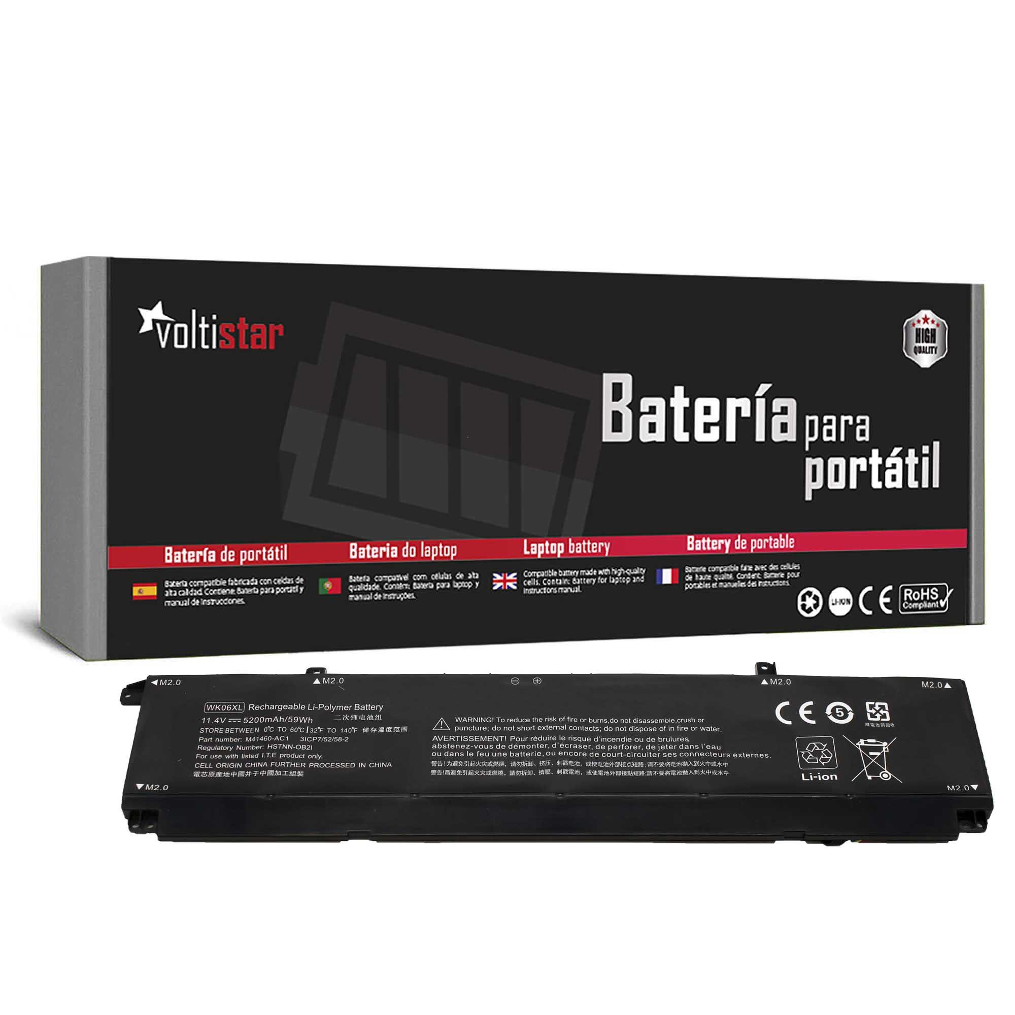 Bateria para Portátil HP Victus Gaming 16-R Series, OMEN 16-B/C/N Series, OMEN 17-CK Series - P/N WK06XL