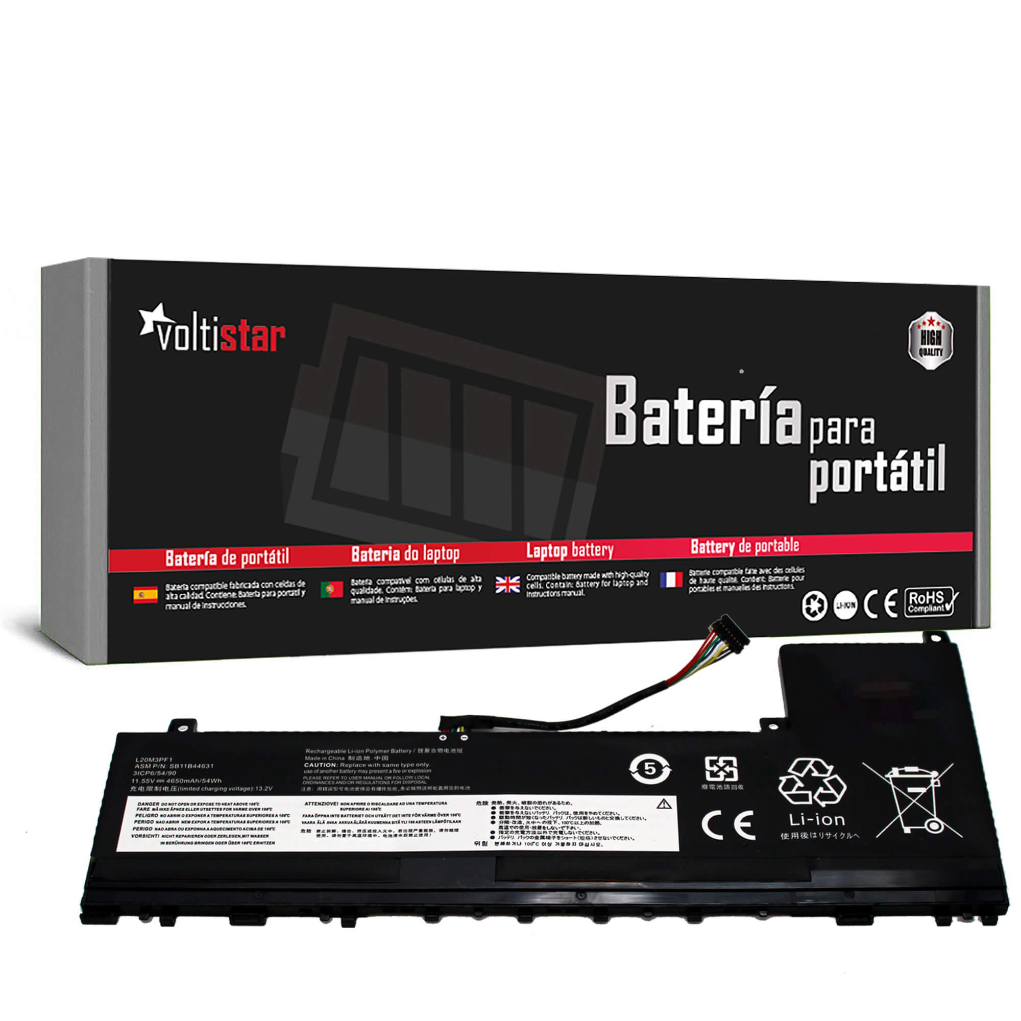 Bateria para Portátil Lenovo IdeaPad 5 Pro Series L20M3PF1 11.55V 4650mAh