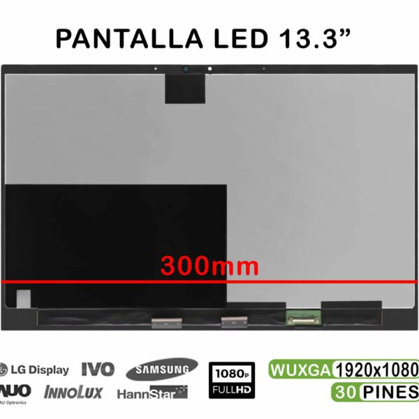ECRÃ LED DE 13,3" PARA PORTÁTIL OLED ASUS ZENBOOK FLIP 13 UX363E FHD