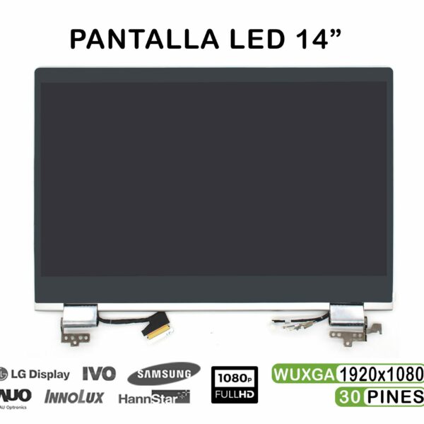 ECRÃ COMPLETA LED DE 14" PARA PORTÁTIL HP PAVILION X360 14-CD 14M-CD