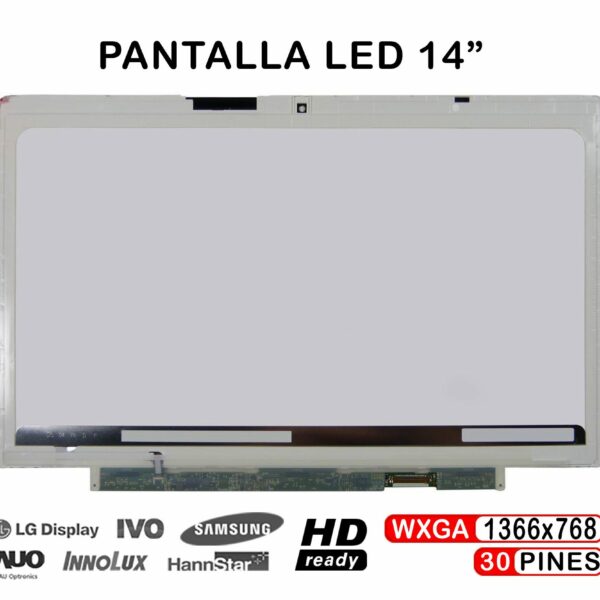 ECRÃ LED DE 14" PARA PORTATIL FUJITSU LIFEBOOK U772 SERIES LP140WH6-TSA2 LP140WH6-TSA3