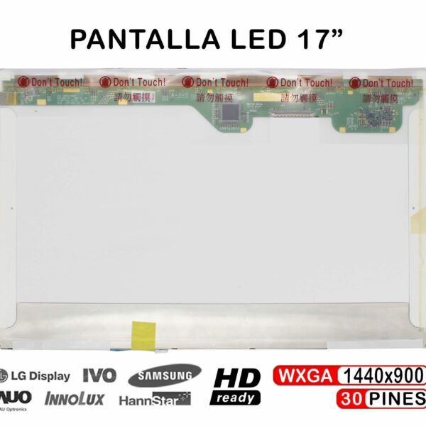 Ecrã LCD 17" WXGA para Portátil - Compatível LP171W01, LP171WP4, B170PW06 e Mais