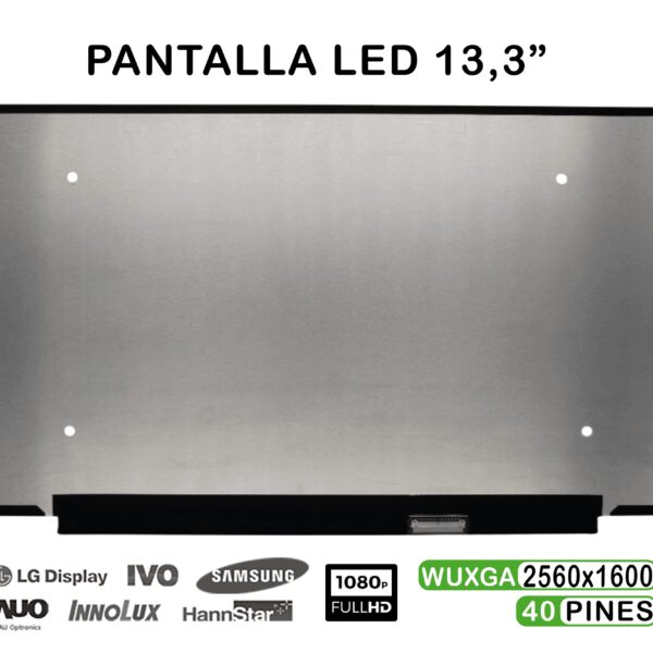 ECRÃ LED DE 13,3" FULL HD AUO B133QAN03.2