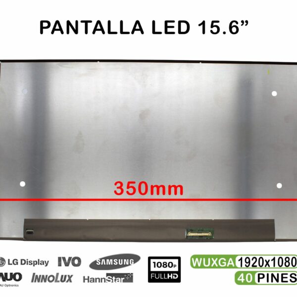 Ecrã LED FHD 15.6" 40 Pinos para Portátil - NV156FHM-T0A V8.1