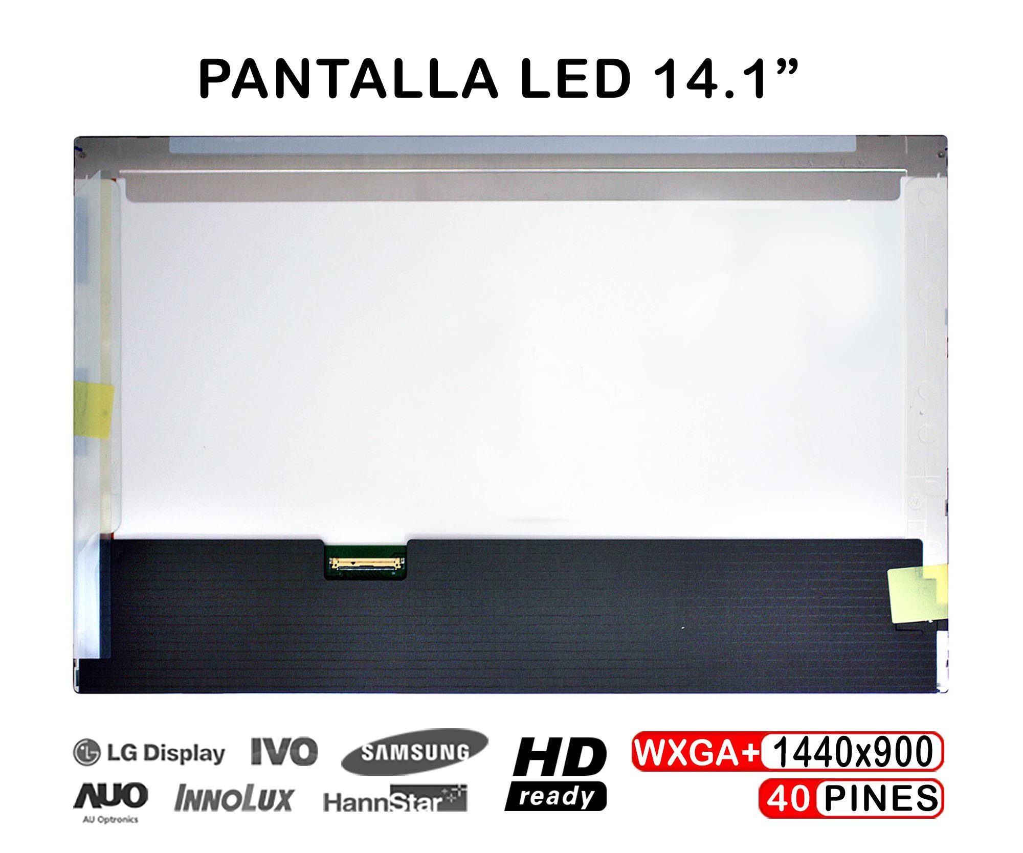 ECRÃ LED DE 14.1" PARA PORTATIL B141PW04 LTN141BT09 LP141WP3-TLA1