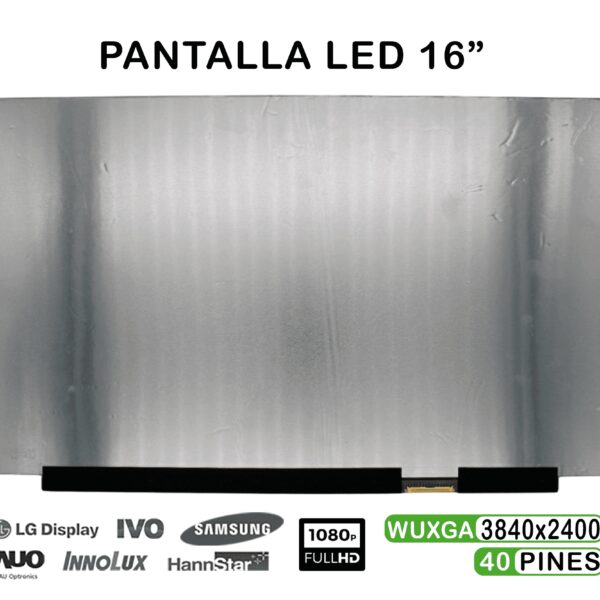 ECRÃ OLED DE 16" WQUXGA ATNA60YV02-0 40 PIN